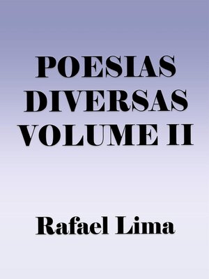 cover image of Poesias Diversas Volume II